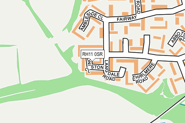 RH11 0SR map - OS OpenMap – Local (Ordnance Survey)