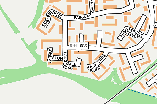 RH11 0SS map - OS OpenMap – Local (Ordnance Survey)