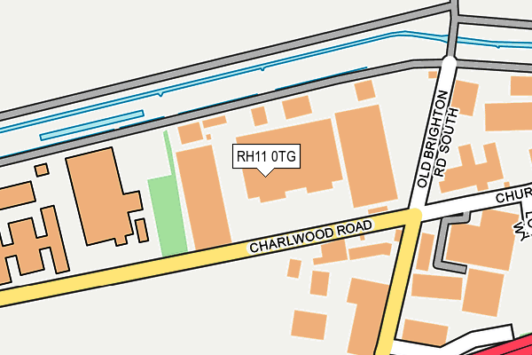 RH11 0TG map - OS OpenMap – Local (Ordnance Survey)