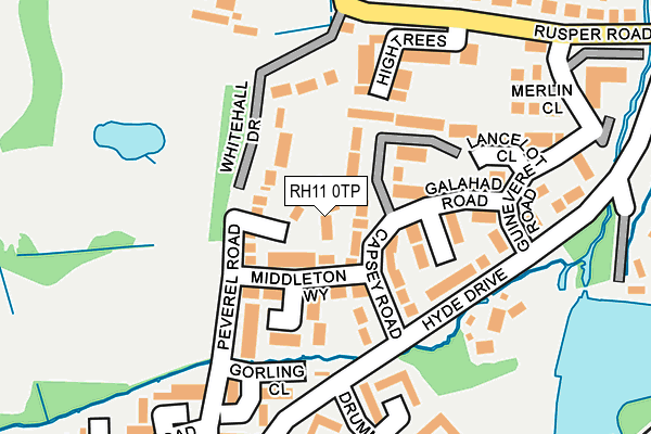 RH11 0TP map - OS OpenMap – Local (Ordnance Survey)