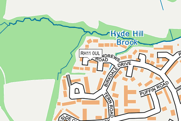 RH11 0UL map - OS OpenMap – Local (Ordnance Survey)