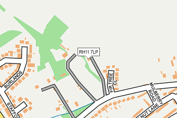 RH11 7LP map - OS OpenMap – Local (Ordnance Survey)