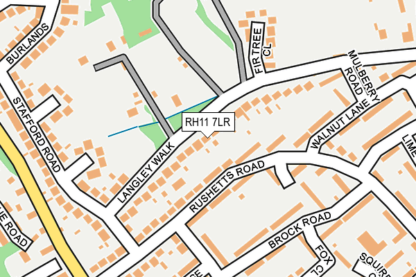 RH11 7LR map - OS OpenMap – Local (Ordnance Survey)