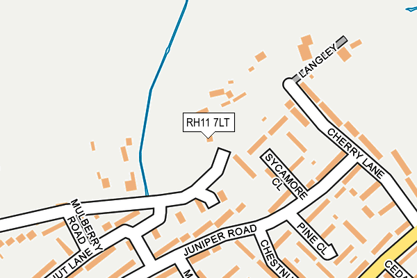 RH11 7LT map - OS OpenMap – Local (Ordnance Survey)