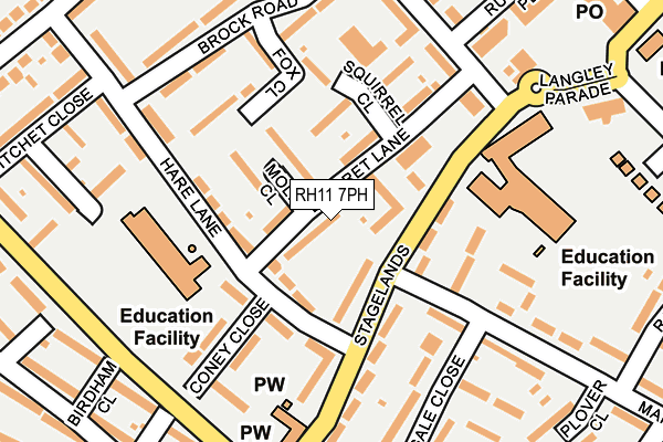 RH11 7PH map - OS OpenMap – Local (Ordnance Survey)