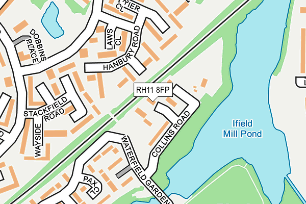 RH11 8FP map - OS OpenMap – Local (Ordnance Survey)