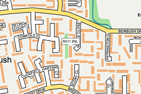 RH11 8NL map - OS OpenMap – Local (Ordnance Survey)
