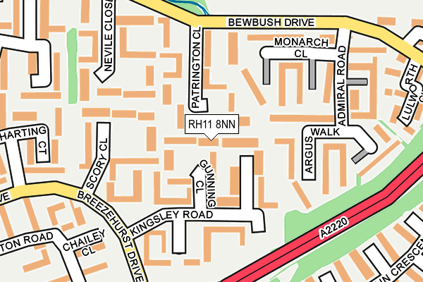 RH11 8NN map - OS OpenMap – Local (Ordnance Survey)
