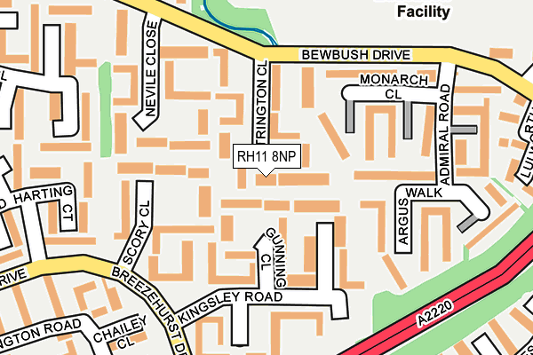 RH11 8NP map - OS OpenMap – Local (Ordnance Survey)