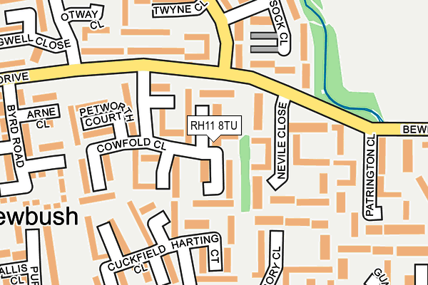 RH11 8TU map - OS OpenMap – Local (Ordnance Survey)