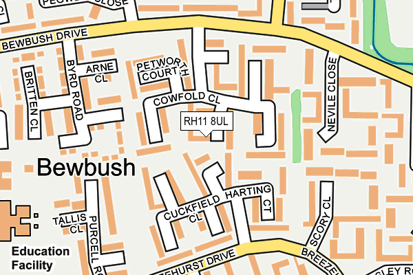 RH11 8UL map - OS OpenMap – Local (Ordnance Survey)