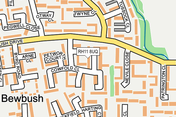 RH11 8UQ map - OS OpenMap – Local (Ordnance Survey)
