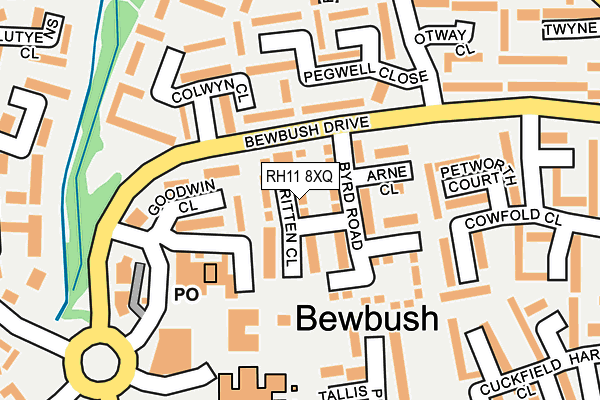 RH11 8XQ map - OS OpenMap – Local (Ordnance Survey)