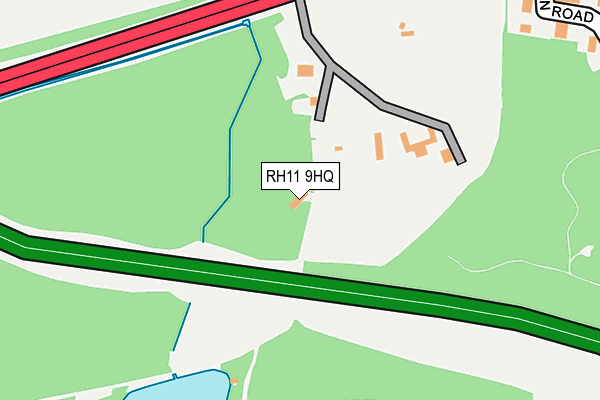 RH11 9HQ map - OS OpenMap – Local (Ordnance Survey)