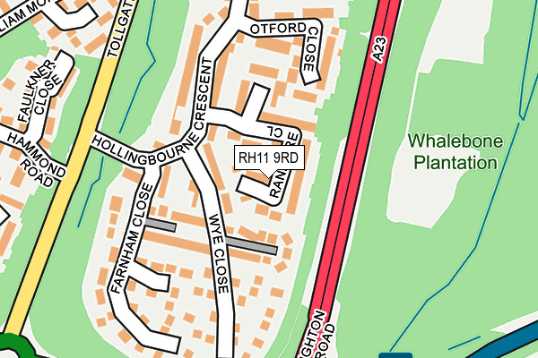 RH11 9RD map - OS OpenMap – Local (Ordnance Survey)