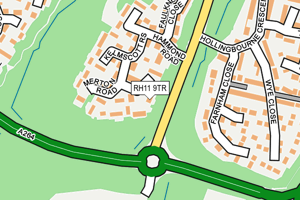 RH11 9TR map - OS OpenMap – Local (Ordnance Survey)