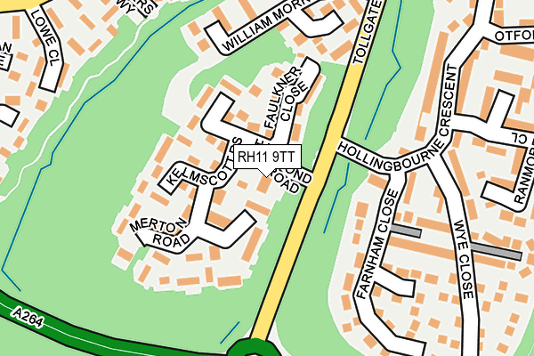 RH11 9TT map - OS OpenMap – Local (Ordnance Survey)