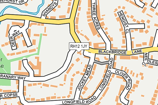 RH12 1JY map - OS OpenMap – Local (Ordnance Survey)
