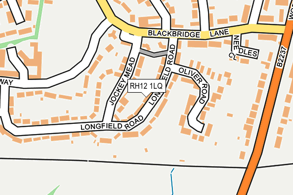 RH12 1LQ map - OS OpenMap – Local (Ordnance Survey)
