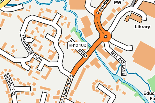 RH12 1UD map - OS OpenMap – Local (Ordnance Survey)