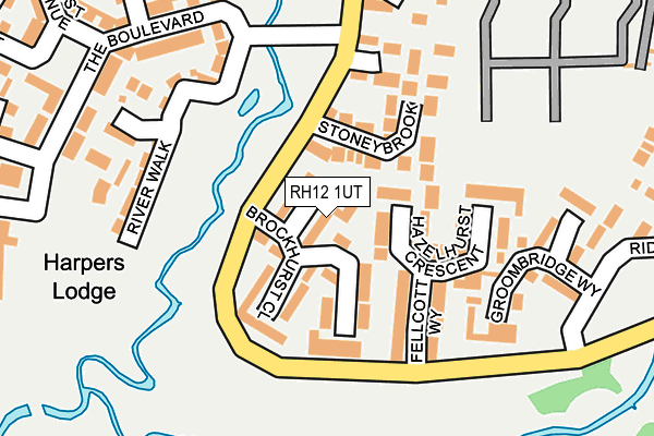 RH12 1UT map - OS OpenMap – Local (Ordnance Survey)