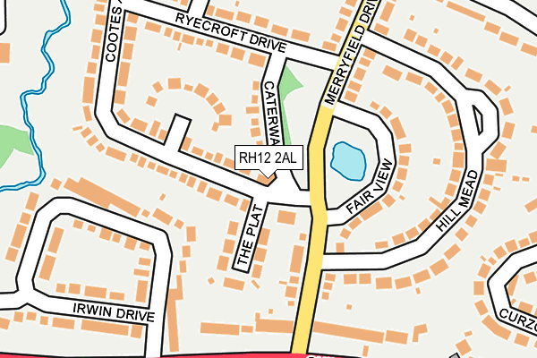 RH12 2AL map - OS OpenMap – Local (Ordnance Survey)