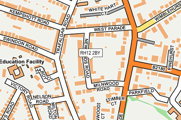 RH12 2BY map - OS OpenMap – Local (Ordnance Survey)