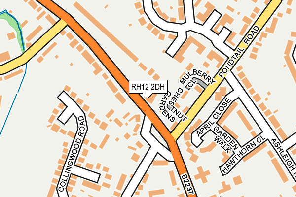 RH12 2DH map - OS OpenMap – Local (Ordnance Survey)