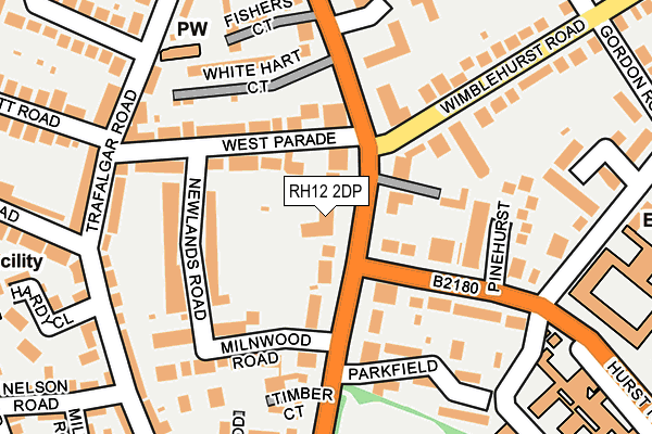 RH12 2DP map - OS OpenMap – Local (Ordnance Survey)