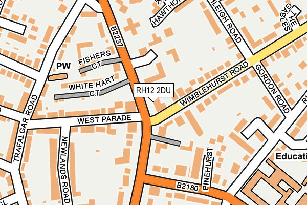 RH12 2DU map - OS OpenMap – Local (Ordnance Survey)