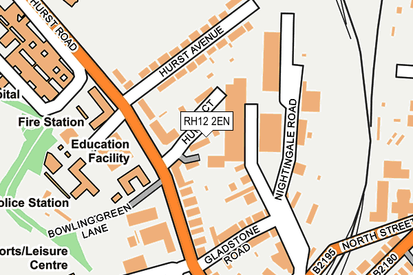 RH12 2EN map - OS OpenMap – Local (Ordnance Survey)