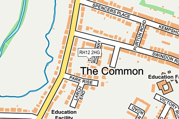 RH12 2HG map - OS OpenMap – Local (Ordnance Survey)