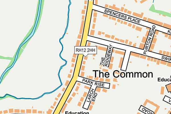 RH12 2HH map - OS OpenMap – Local (Ordnance Survey)