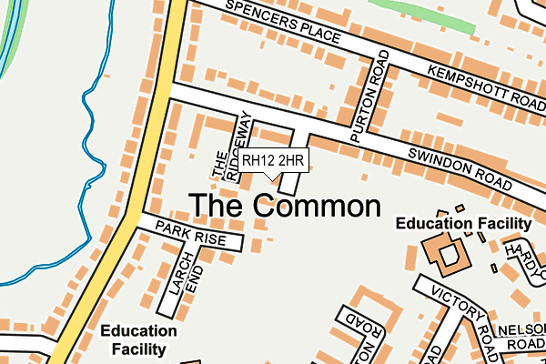 RH12 2HR map - OS OpenMap – Local (Ordnance Survey)