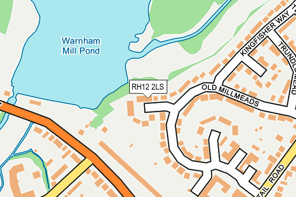 RH12 2LS map - OS OpenMap – Local (Ordnance Survey)