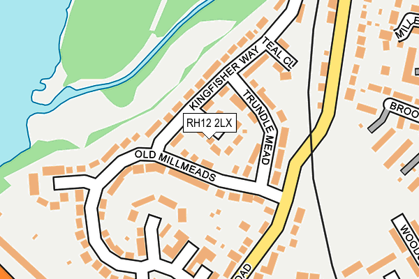 RH12 2LX map - OS OpenMap – Local (Ordnance Survey)