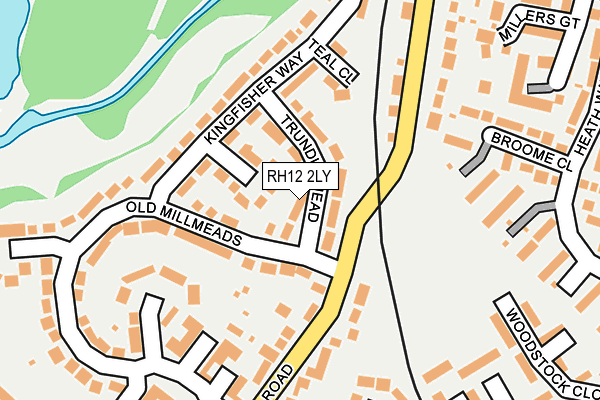 RH12 2LY map - OS OpenMap – Local (Ordnance Survey)