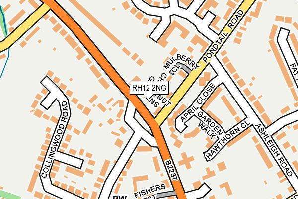 RH12 2NG map - OS OpenMap – Local (Ordnance Survey)