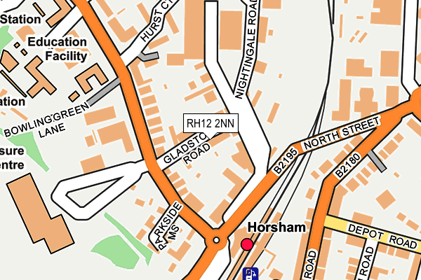 RH12 2NN map - OS OpenMap – Local (Ordnance Survey)
