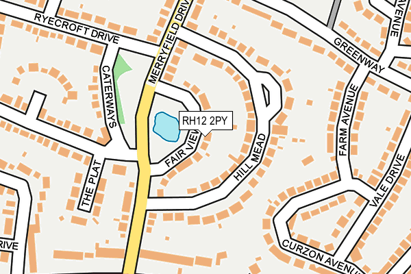 RH12 2PY map - OS OpenMap – Local (Ordnance Survey)