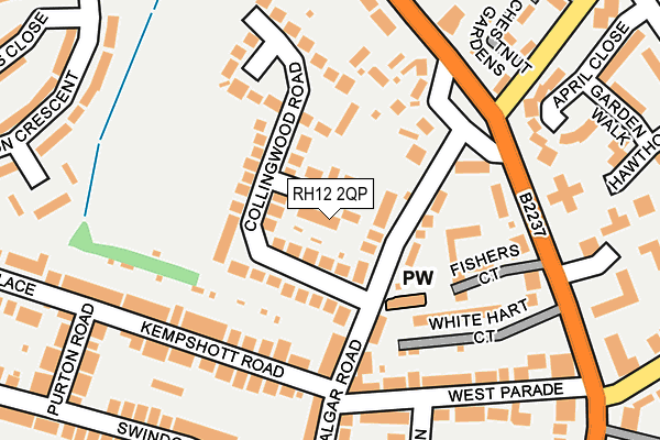 RH12 2QP map - OS OpenMap – Local (Ordnance Survey)