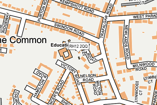 RH12 2QQ map - OS OpenMap – Local (Ordnance Survey)