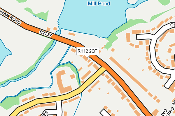 RH12 2QT map - OS OpenMap – Local (Ordnance Survey)