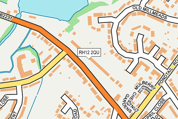 RH12 2QU map - OS OpenMap – Local (Ordnance Survey)