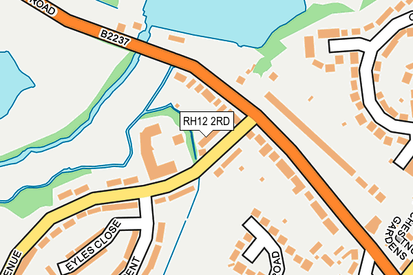 RH12 2RD map - OS OpenMap – Local (Ordnance Survey)