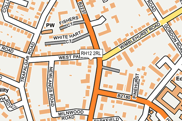 RH12 2RL map - OS OpenMap – Local (Ordnance Survey)