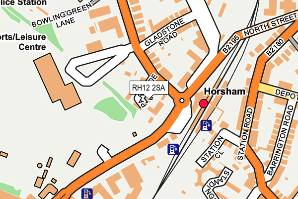 RH12 2SA map - OS OpenMap – Local (Ordnance Survey)