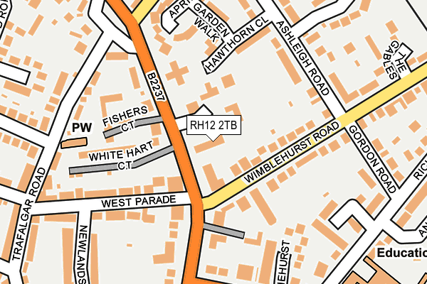 RH12 2TB map - OS OpenMap – Local (Ordnance Survey)