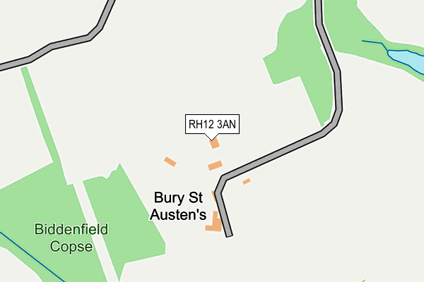 RH12 3AN map - OS OpenMap – Local (Ordnance Survey)