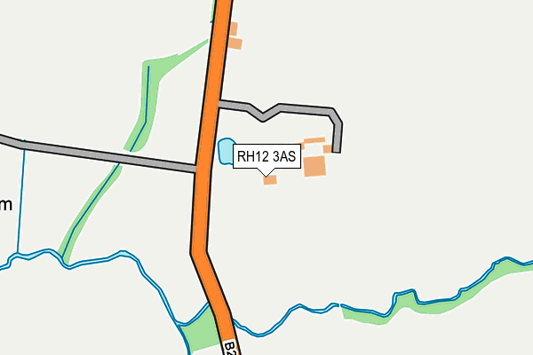 RH12 3AS map - OS OpenMap – Local (Ordnance Survey)